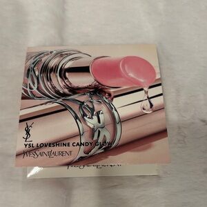Yves Saint Laurent Loveshine Candy Glow Lip Gloss Sample Card Lot of 2.